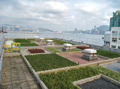 Green roof at To Kwa Wan Preliminary Treatment Works