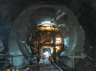 Construction of effluent tunnel lining