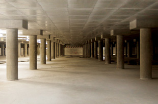 Internal view of Happy Valley Underground Stormwater Storage Tank (Phase 1)