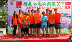 渠務署龍舟隊在「國慶小龍公開賽2015」獲得優異獎