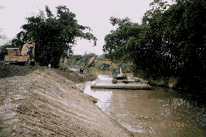 Dredging of water courses