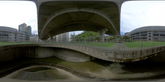 Stilling Basin of Lai Chi Kok Drainage Tunnel (360° View)