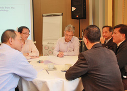 The participants were 'Brainstorming' different ideas to enhance the quality of the works arrangement