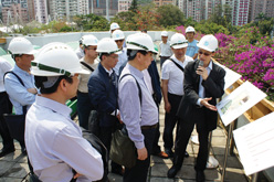 A delegation from the Ningbo Municipal Flood Control and Drought Relief Office visited the Tai Hang Tung Stormwater Storage Tank in March 2013