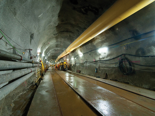 Excavation of tunnels by drill-and-blast method is on-going