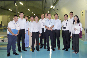 DSD colleagues and Hayama Purification Center operational staff in Japan