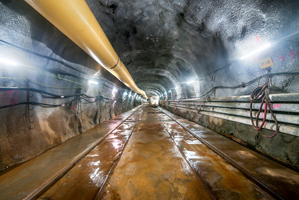 Tunnel section constructed by drill-and-blast method