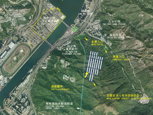 Preliminary layout of Relocation of Shatin STW to Caverns
