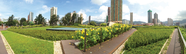九龍城二號污水泵房的綠化天台