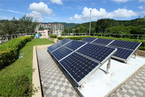 廈村污水泵房的太陽能光伏板