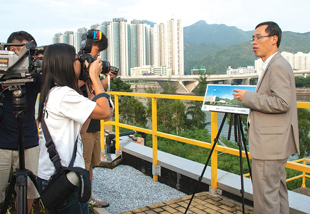 2013年8月20日本署接受傳媒就搬遷工程的訪問