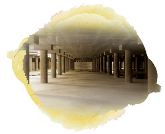 跑馬地地下蓄洪池(第一期)的內部