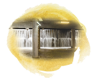 可調式溢流堰的操作示範