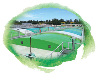 小濠灣污水處理廠利用玻璃纖維強化塑膠覆蓋初級沉澱池