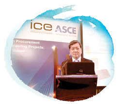 渠务署副署长徐伟先生在第18届「新工程合约用户组织」周年研讨会发表演说