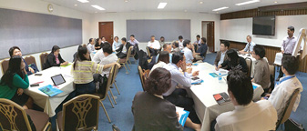 Group discussion on the strategies addressing climate change