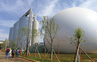 The centralised food waste and sludge co-digestion plant in Kunming, Yunnan, China