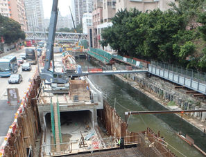 Construction of improvement works of the upstream and midstream of Kai Tak River