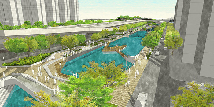 Conceptual picture of Tsui Ping River Revitalisation