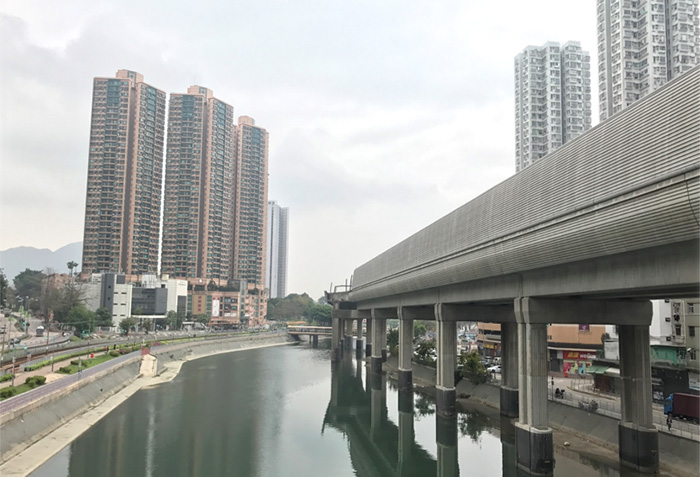 Current view of mid-stream of Tuen Mun River Channel