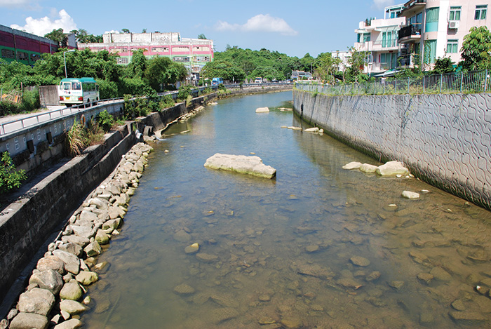 Deflectors in Ho Chung River