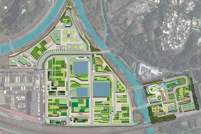 Preliminary design layout of Shek Wu Hui Effluent Polishing Plant
