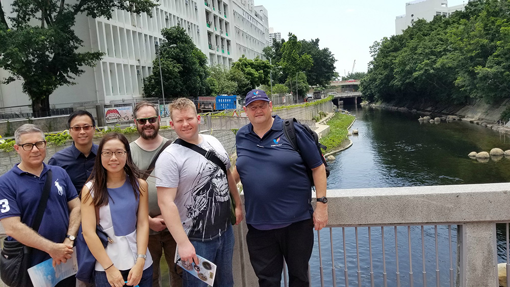 In July 2018, delegates from South Australia
Government visited Kai Tak River