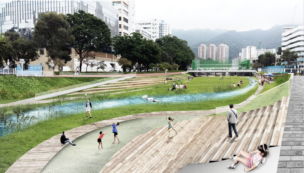 Conceptual picture of the revitalised Tai Wai Nullah