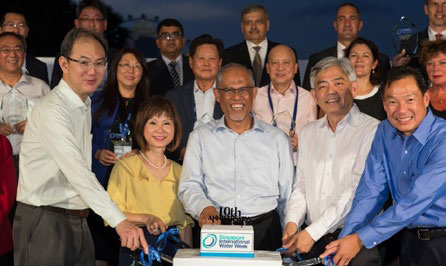 欢迎会庆祝「新加坡国际水资源周」的十周年