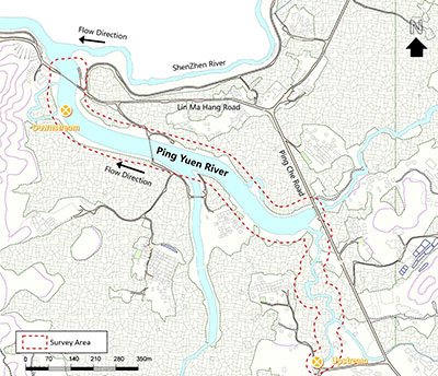 Map of the river
