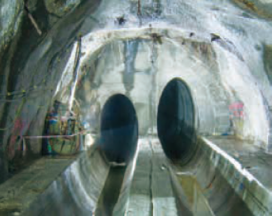 Twin oval tunnels