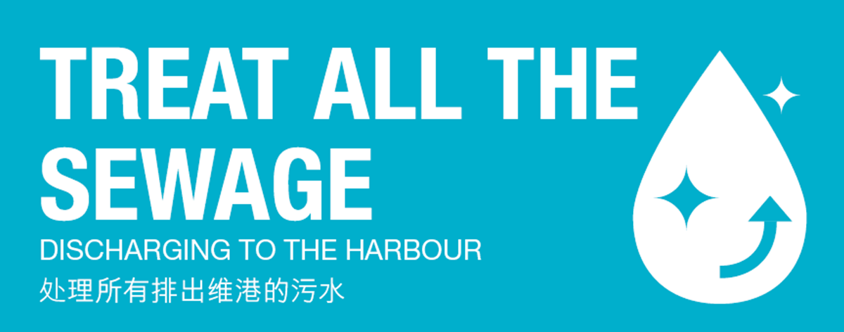 处理所有排出维港的污水