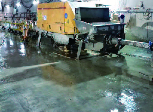 Concrete pumping equipment