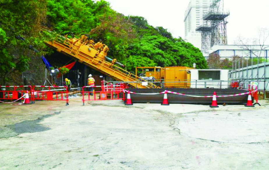 Setup of horizontal directional drilling