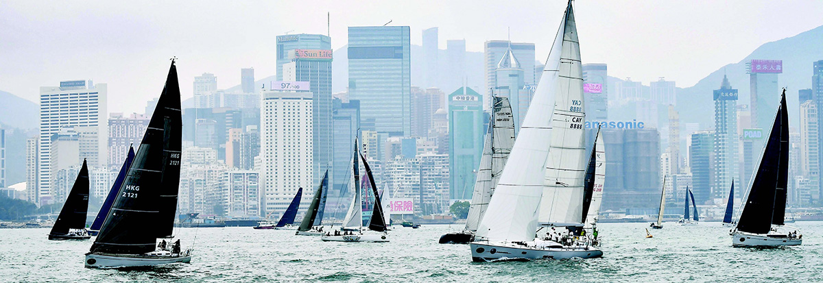 Yachts of the China Sea Race 2018 set off from Victoria Harbour on 28 March 2018