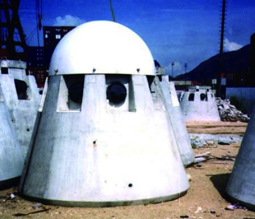 Diffuser head with protective dome