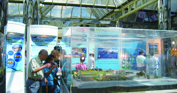 Roving exhibition of Harbour Area Treatment Scheme at Cityplaza in September 2004