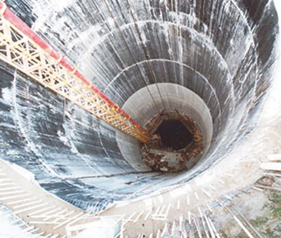 Chai Wan drop shaft under construction