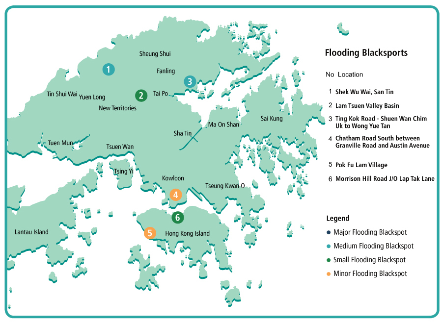 Location of Flooding Blackspots