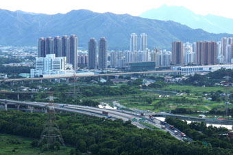 元朗排水繞道走向模仿了天然的河曲