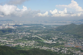 View of Kam Tin River Basin from Tai Mo Shan