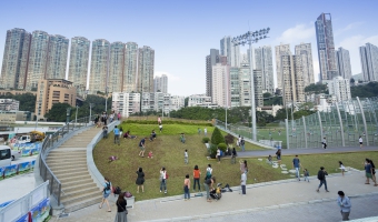 Green Lawn next to the Pump House