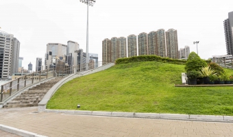 Green Lawn next to the Pump House