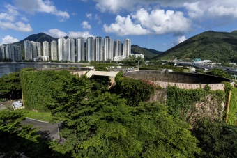 Vertical Greening at Shatin Sewage Treatment Works