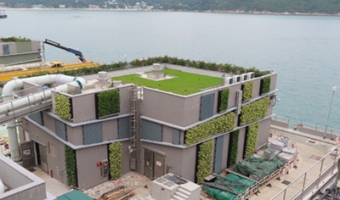 Greening at Mui Wo Sewage Treatment Works