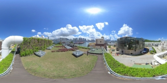 污泥脫水大樓綠化天台 (360度全景圖)