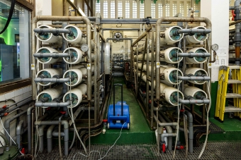 沙田污水處理廠的再造水生產設施