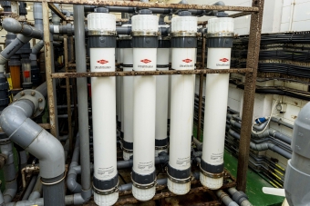 沙田污水處理廠的再造水生產設施