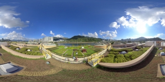 沙田污水处理厂的绿化天台 (360度全景图)