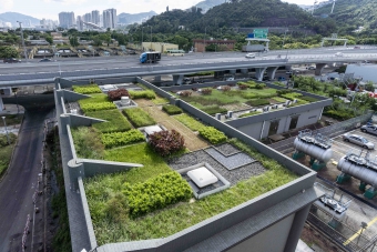 Green Roof at Sha Tin Sewage Treatment Works